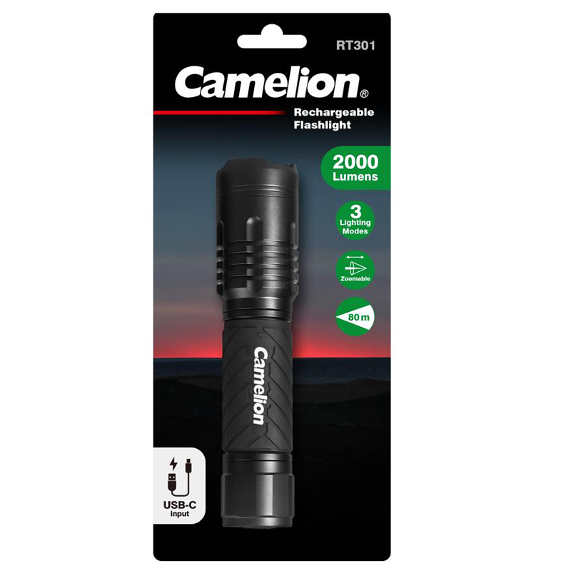 Camelion RT301 2000 Lumen Rechargeable Torch