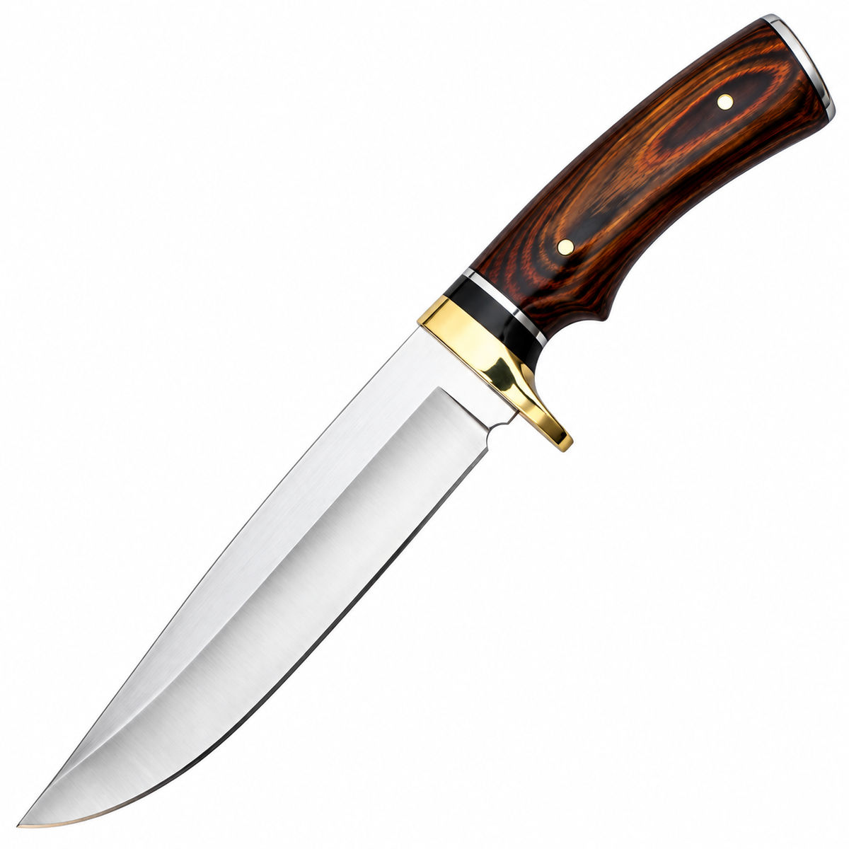 Buckshot Gold Tiger Timber Handle Fixed Blade