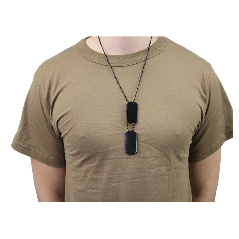 Army Dog Tags Black