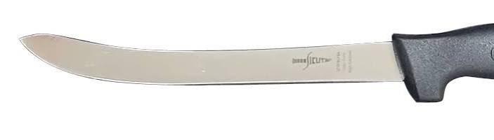 SICUT 8" CURVED FILLET KNIFE - BLACK HANDLE