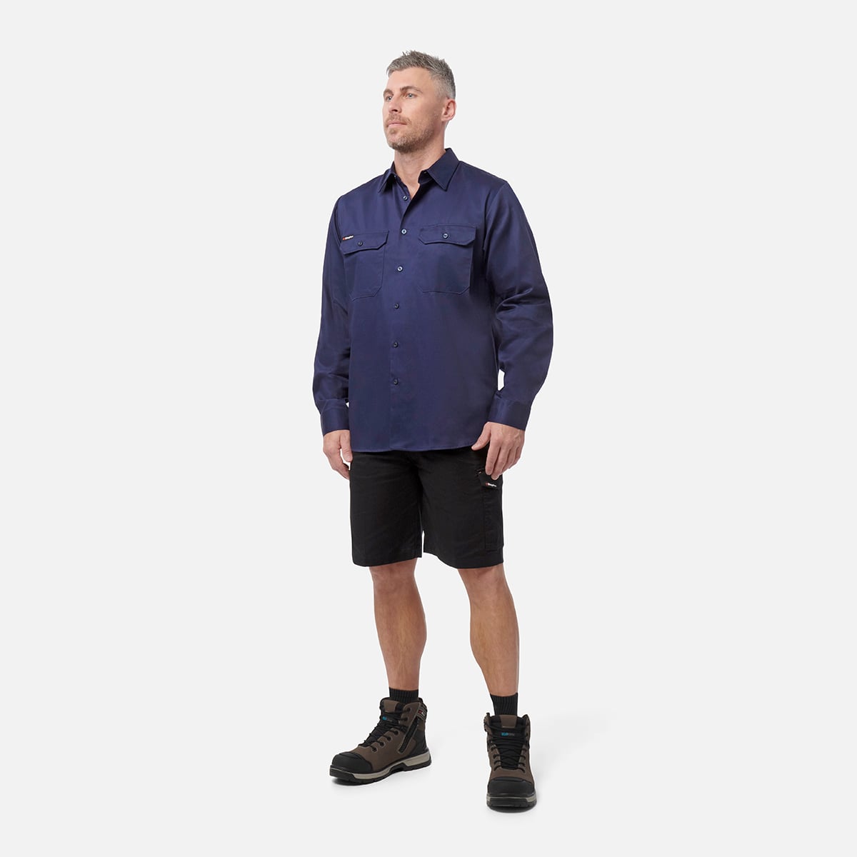 KINGGEE W/COOL SHIRT Navy