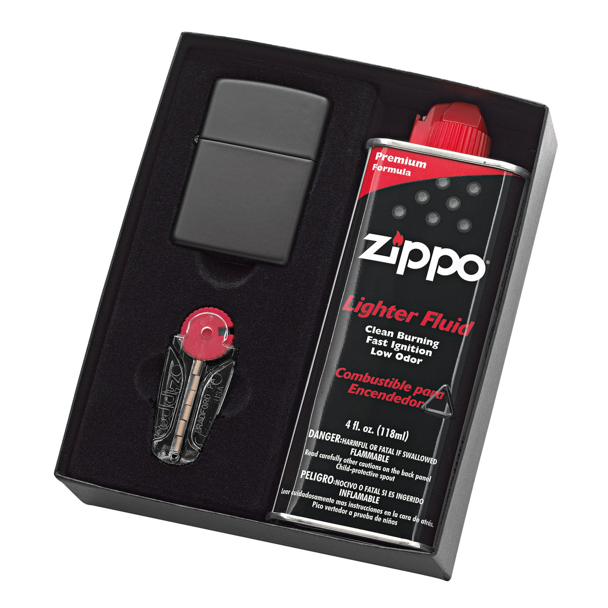 Zippo Lighter Box Set - Black Matte