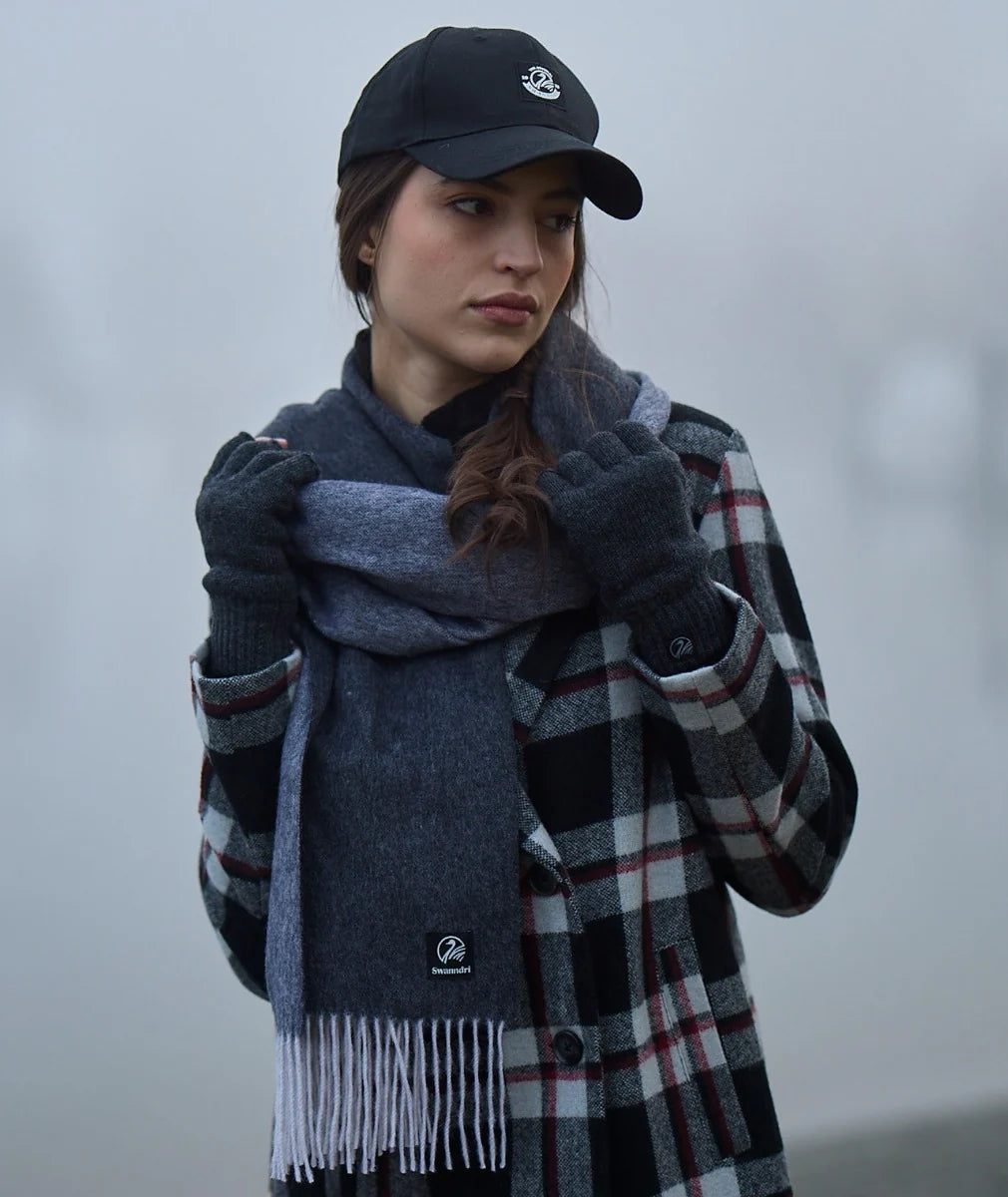SWANNDRI FINGERLESS GLOVE CHARCOAL