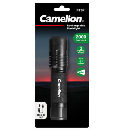 Camelion RT301 2000 Lumen Rechargeable Torch
