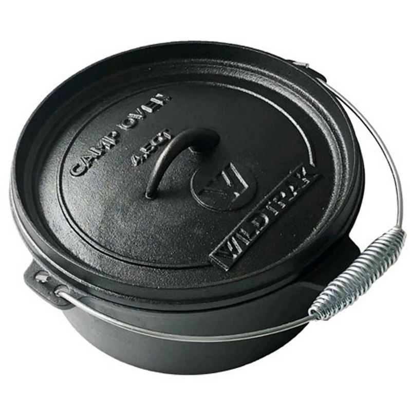 4.5QT Cast Iron Camp Oven Lid Lipped