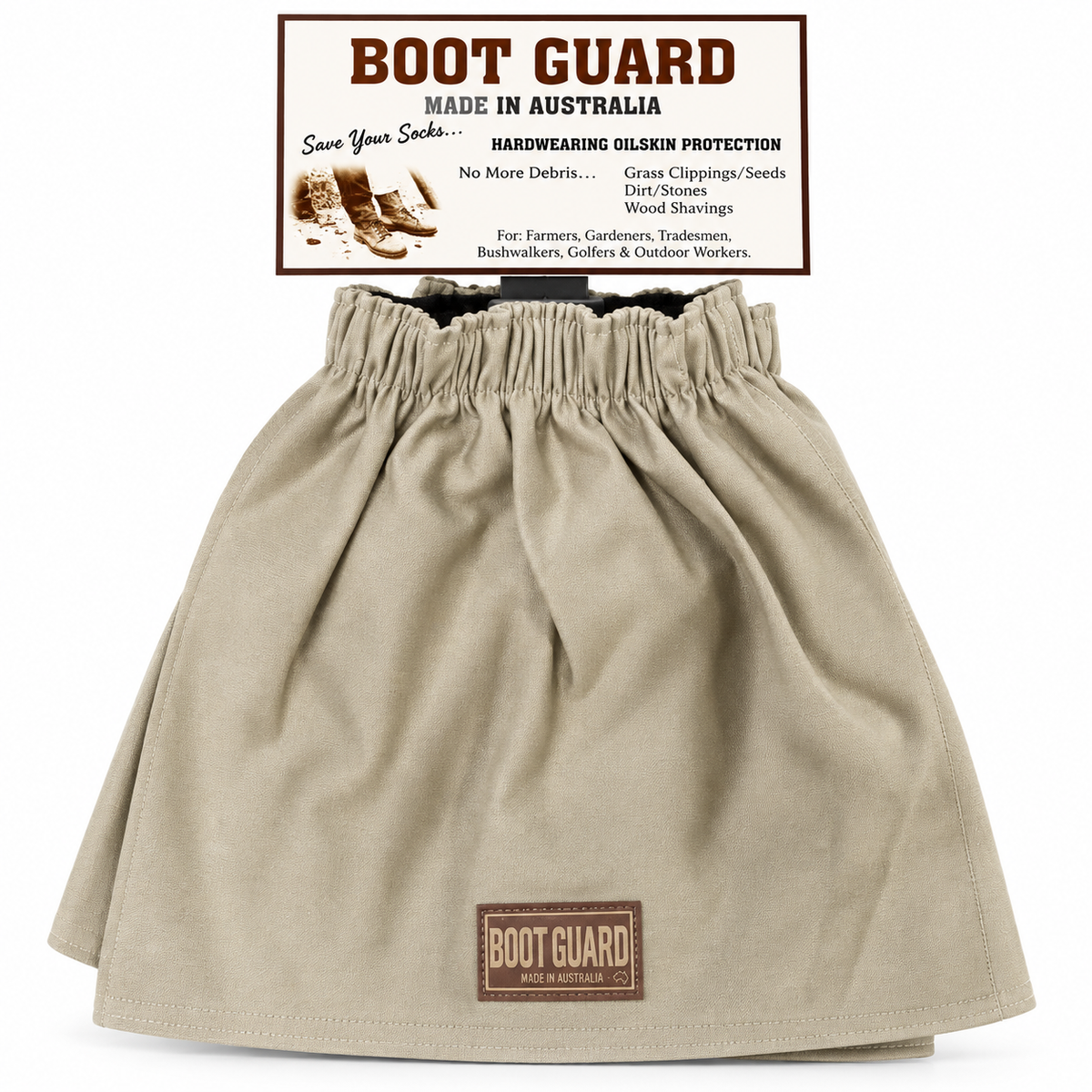 Boot Guard - Heavy Duty Drill Cotton - Khaki