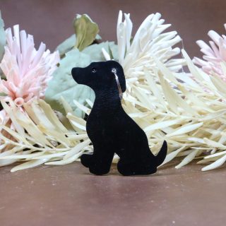 Leather Dog Keychain Large