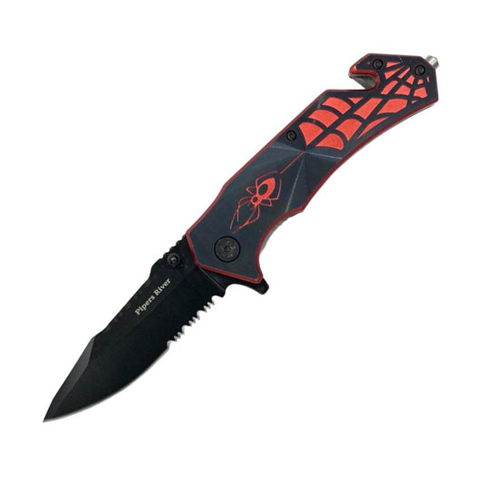 Pipers River Rescue Knife - Spider Serrated
