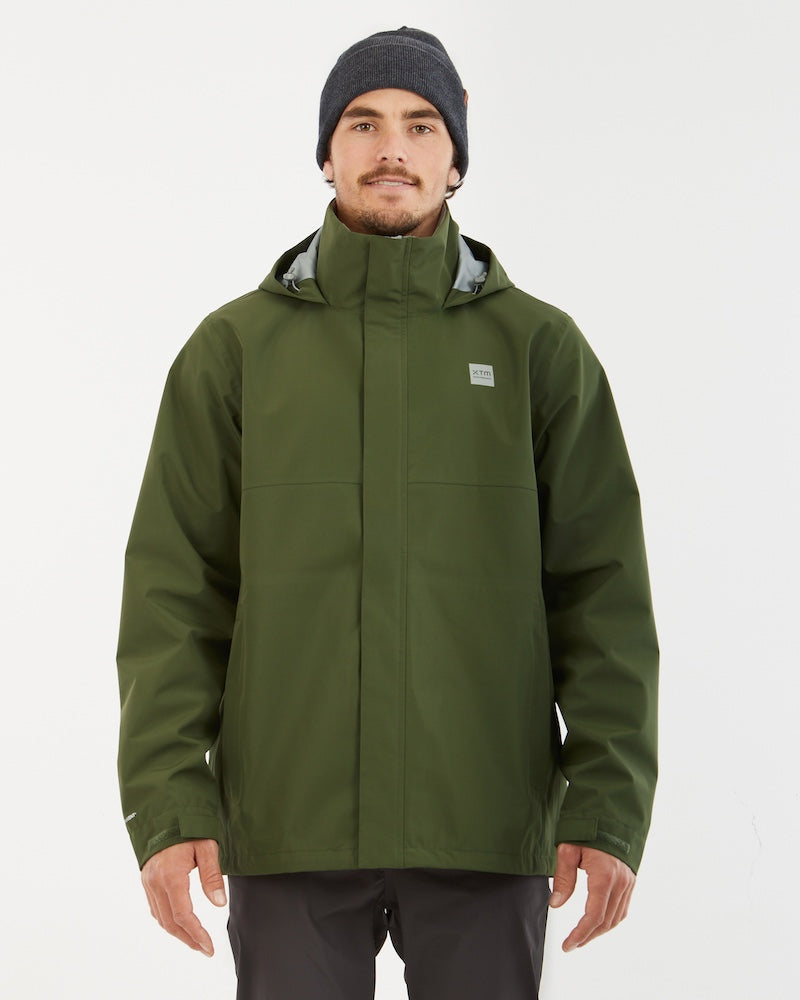 XTM KAKADU II RAIN JACKET KHAKI GREEN