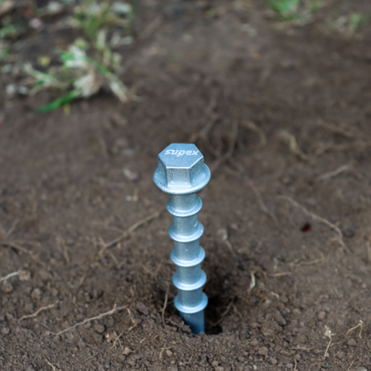 ALLOY SCREW IN PEGS WITH ROPE HOOKS - 4 PACK