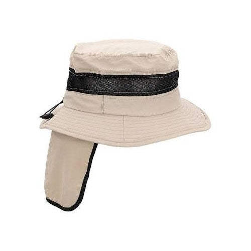AVENEL POLYESTER HAT W/HIDDEN NECKFLAP