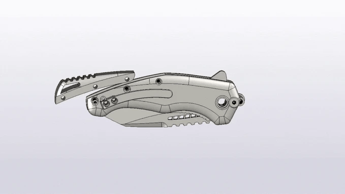 Koi "Ray" The Raven Pocket Knife