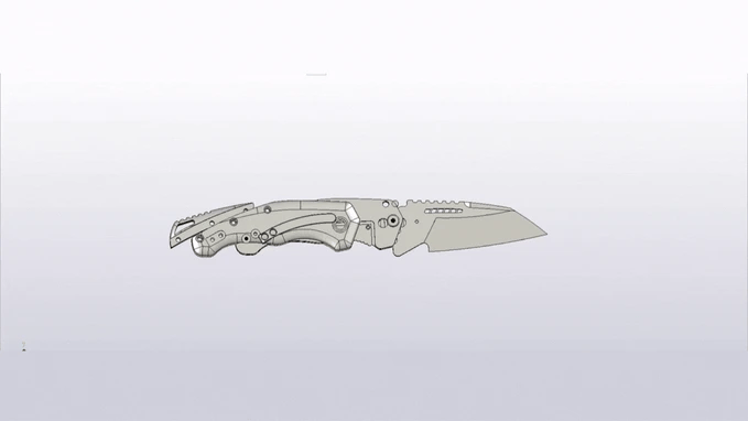 Koi "Ray" The Raven Pocket Knife