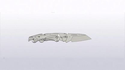 Koi "Ray" The Raven Pocket Knife