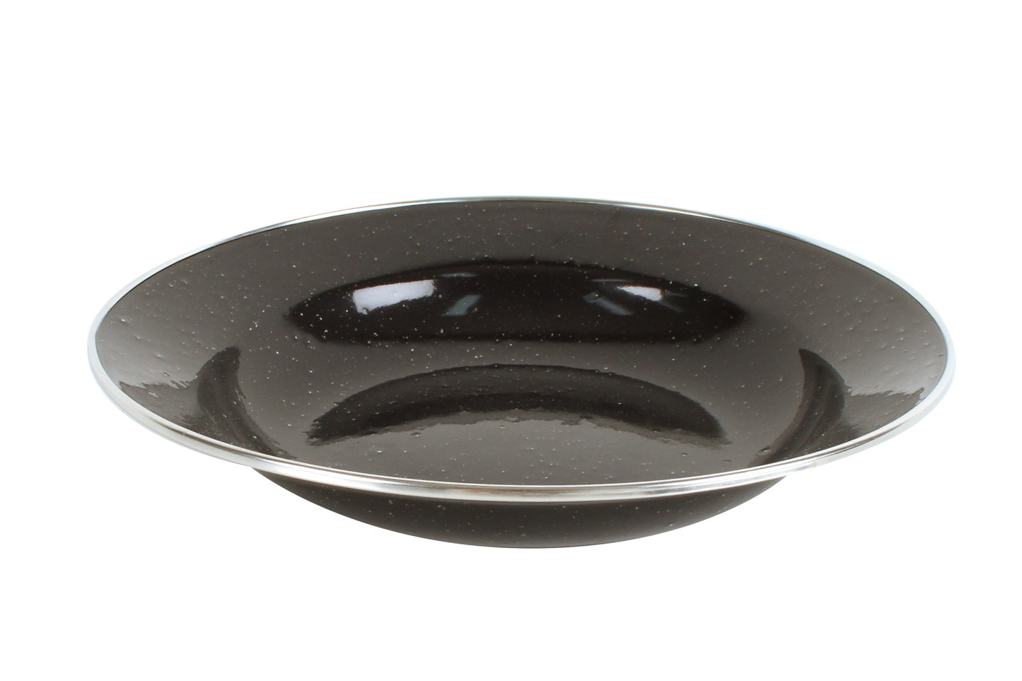 PREMIUM ENAMEL SOUP PLATE BLACK
