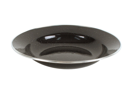 PREMIUM ENAMEL SOUP PLATE BLACK