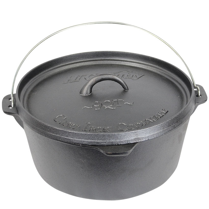 9QT Cast Iron Camp Oven Lid Lipped