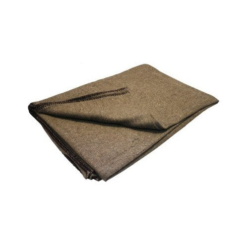 Huss Olive Army Blanket 55% Wool