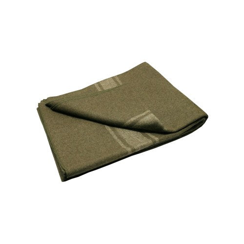 Huss Olive Army Blanket 90% Wool