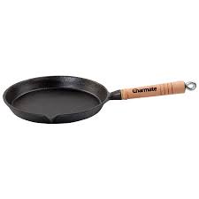 CHARMATE 24CM ROUND CAST IRON FRYPAN