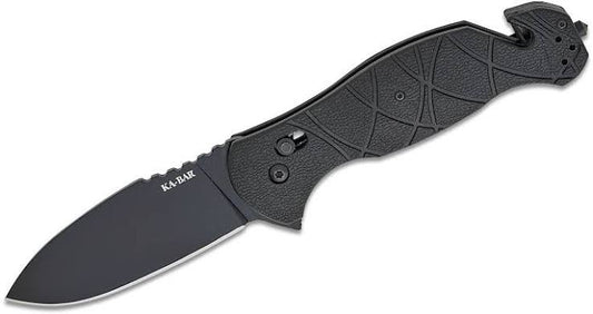Ka-bar 3085 Coytu Folding Knife 3.5 Aus-8 Drop Point Bl