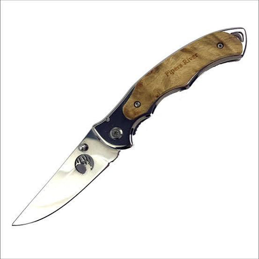 Piper River S/S Wood Handle Folder
