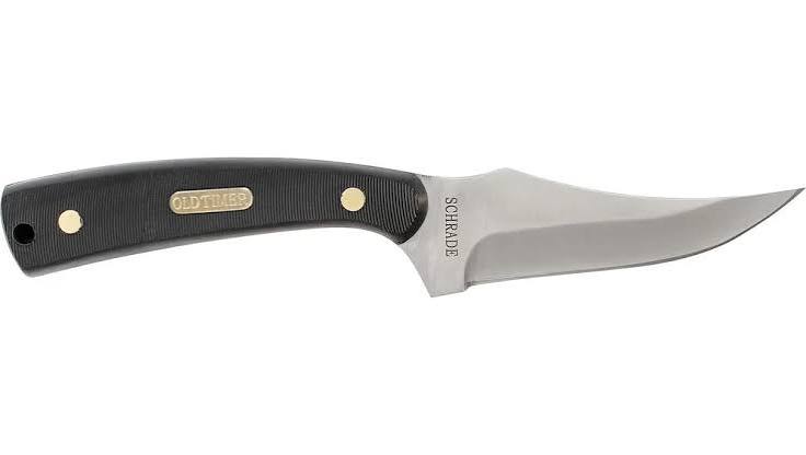 Old Timer Sharpfinger Fixed Blade With Leather Sheath