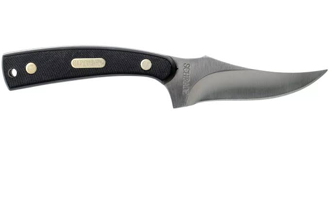 Old Timer Sharpfinger Fixed Blade With Leather Sheath
