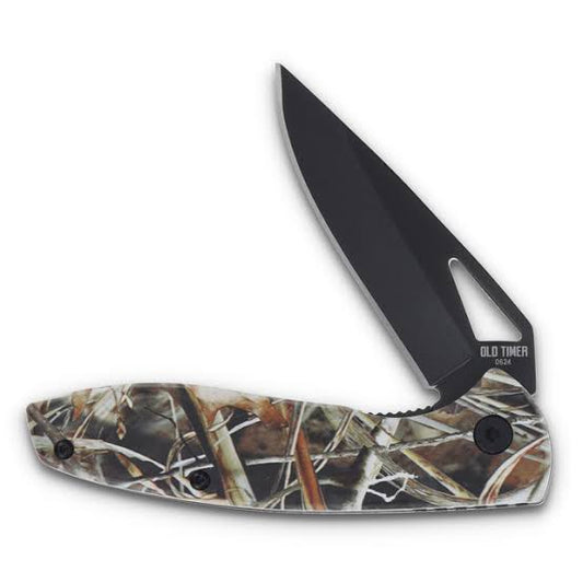OLD TIMER CAMO FOLDING POCKET KNIFE