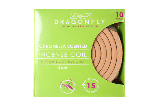 Dragonfly 10PK CITRONELLA INCENSE COIl