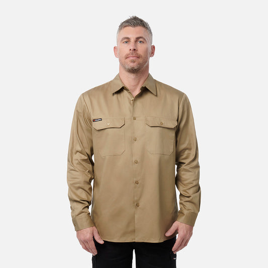 KINGGEE W/COOL SHIRT Khaki
