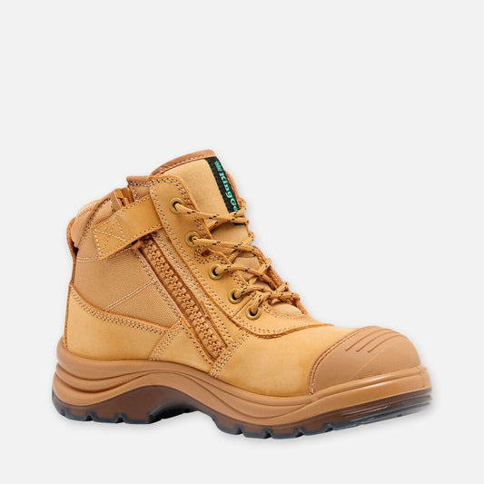 KINGGEE TRADIE WOMENS S/CAP WORK BOOTS 5" WHEAT
