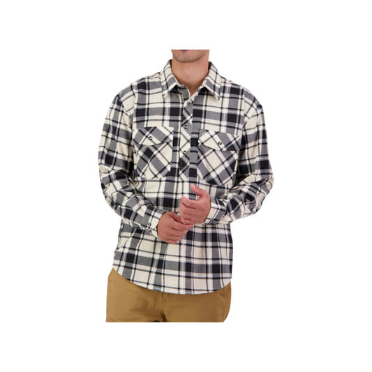 SWANNDRI FLANNELETTE EGMONT SHIRT MENS HALF BUTTON