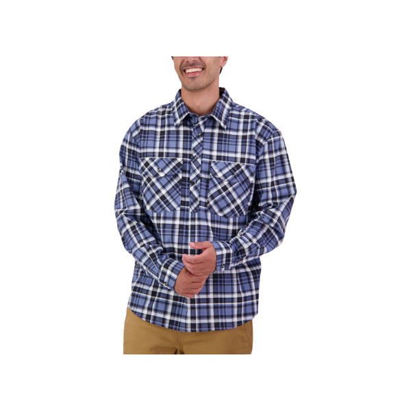 Swanndri Flannelette Egmont Shirt Mens Half Button