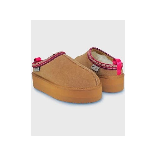 UGG Roughland Platform Slipper Chestnut