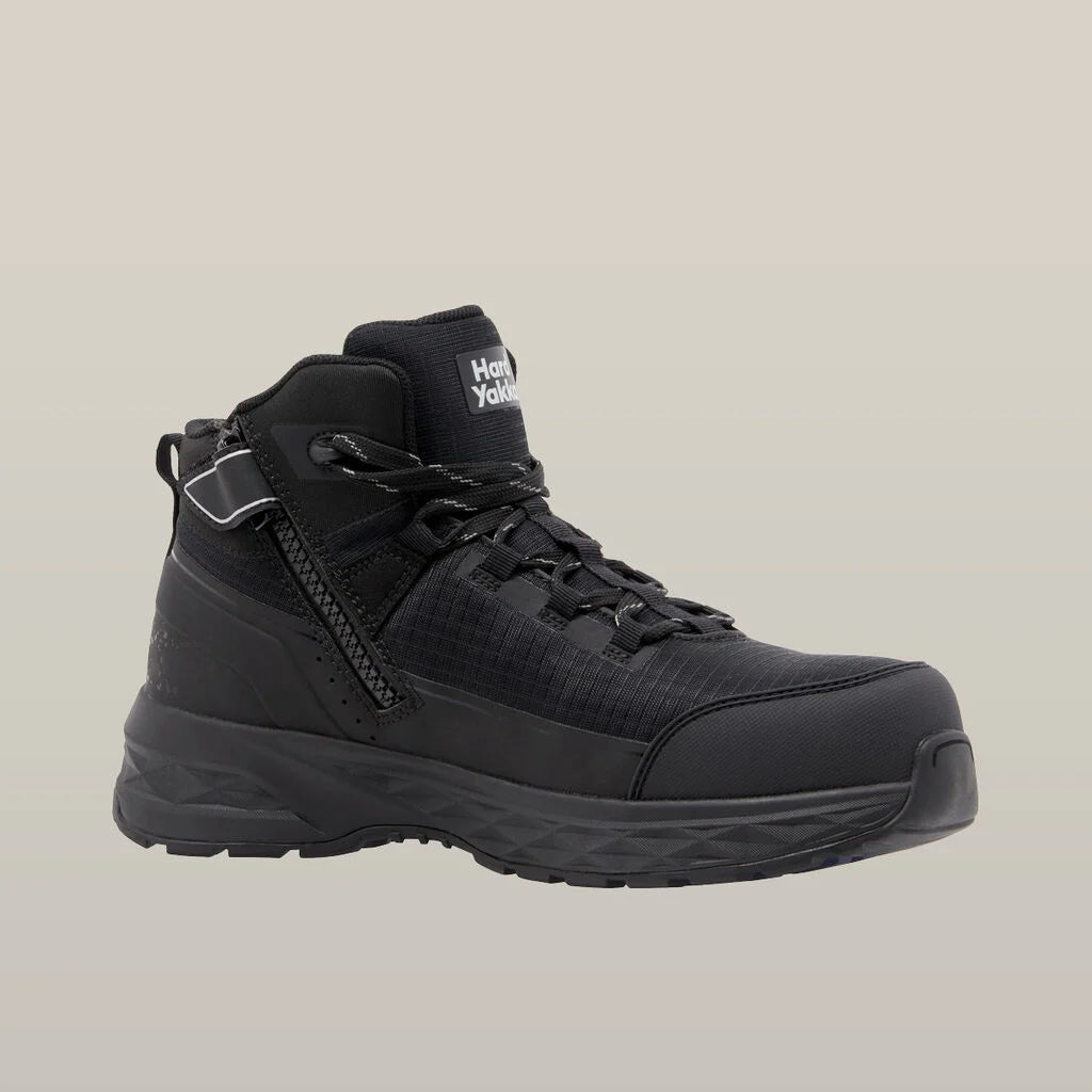 HARD YAKKA X MID WORK BOOT BLACK